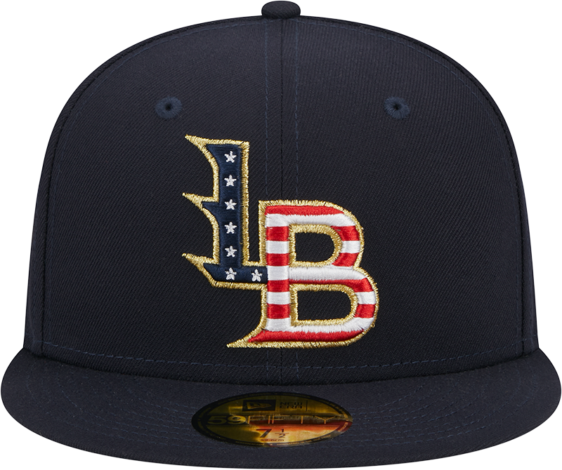 Louisville Bats 4th of July 2023 Fitted Cap Louisville Bats Team Store