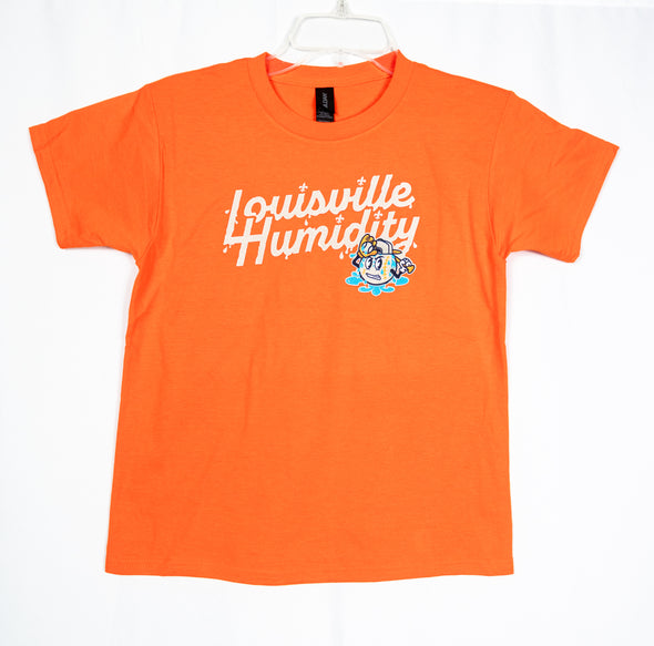 Louisville Humidity Wordmark Youth Tee - Orange