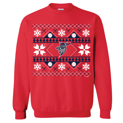 Louisville Bats Holiday Crewneck Sweatshirt